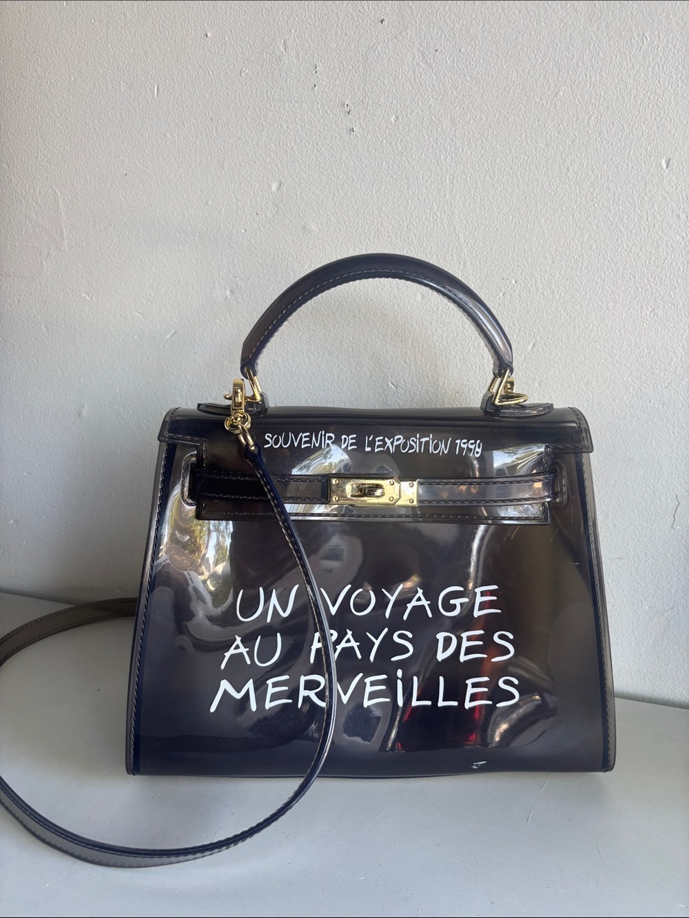 Souvenir De L’exposition Jelly Bag | Retro Transparent Handbag 1998 - Picture 2 of 5
